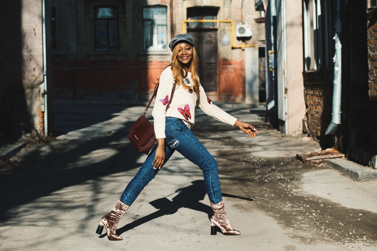 Look avec bottines sales a talons